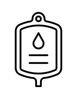 tıbbi ve sağlık çizgisi vektör simgesi.