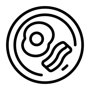 yiyecek simgesi, vektör illüstrasyonu