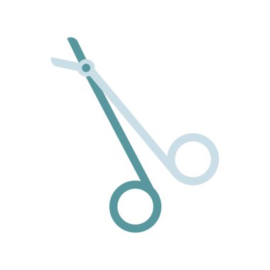 Makas simgesi. vektör illüstrasyonu