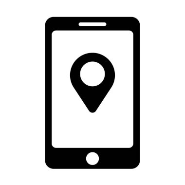 gps navigasyon simgesi vektör illüstrasyon grafik tasarımı