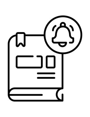 Otel ve servis satırı vektör simgesi.