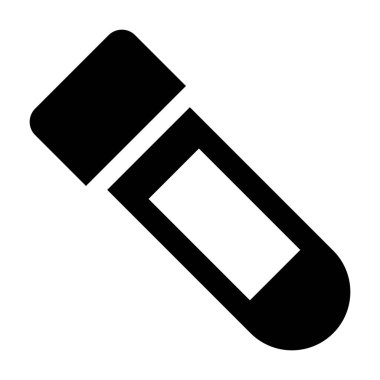 Kan yassı ikon vektör illüstrasyonu