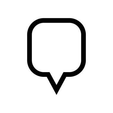 konuşma balonu simgesi, vektör illüstrasyonu