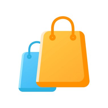 Alışveriş poşeti ikon vektör illüstrasyon tasarımı