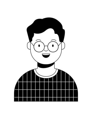 adam, simge, vektör illüstrasyonu 