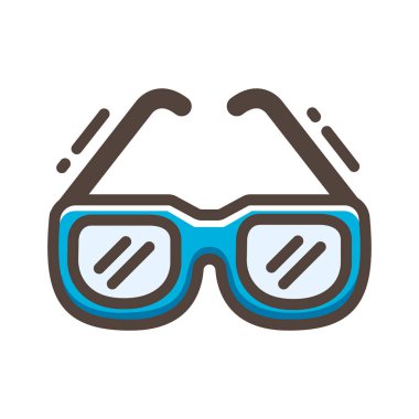 güneş gözlüğü ikonu vektör illüstrasyonu