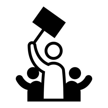 İnsan silueti simgesi vektör illüstrasyon grafik tasarımı