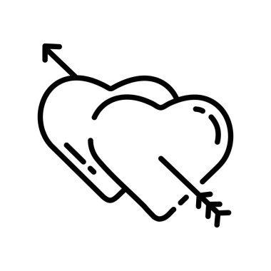 aşk simgesi, vektör illüstrasyonu