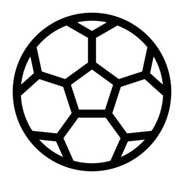 Futbol simgesi, vektör illüstrasyonu 