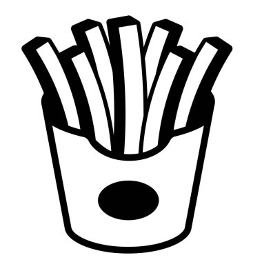 fast food vektör simgesi