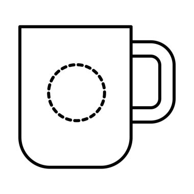 kahve fincanı ikonu vektör illüstrasyonu