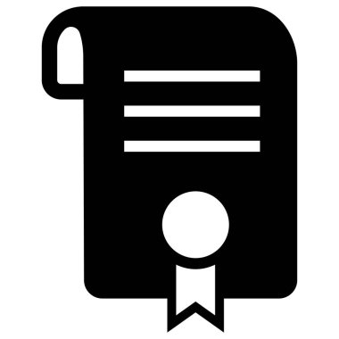 belge web simgesi, vektör illüstrasyonu 