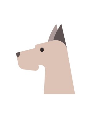 köpek ağı simgesi, vektör illüstrasyonu 