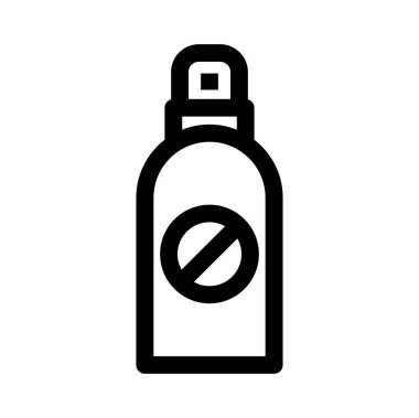 şişe kalın simge, vektör illüstrasyonu