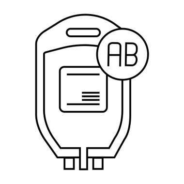 Kan yassı ikon vektör illüstrasyonu