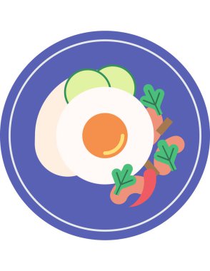 Bir besin simgesinin vektör illüstrasyonu