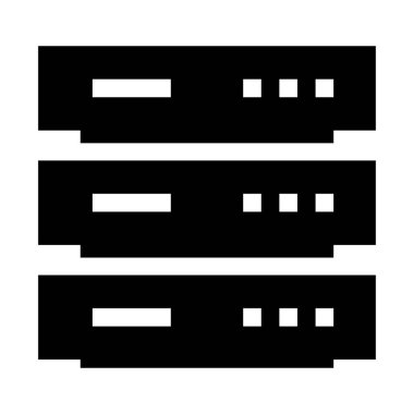 sunucu vektör çizgisi simgesi