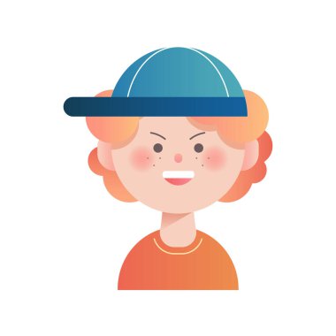 çocuk, simge, vektör illüstrasyonu 