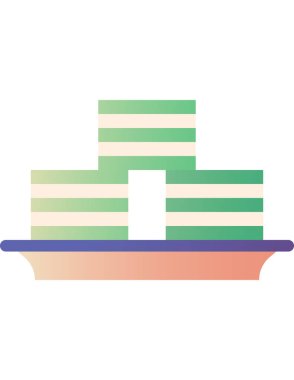 ikon vektör illüstrasyonunun düz tasarımı