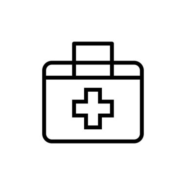 İlk yardım simgesi vektör illüstrasyonu 