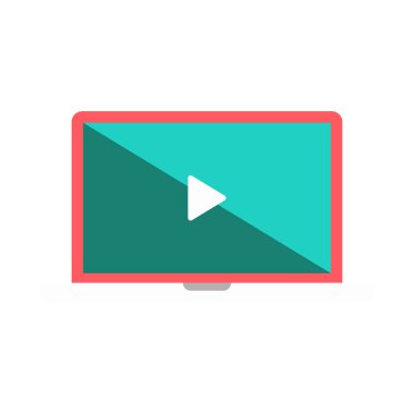 Bilgisayar web simgesi. Vektör illüstrasyonu 