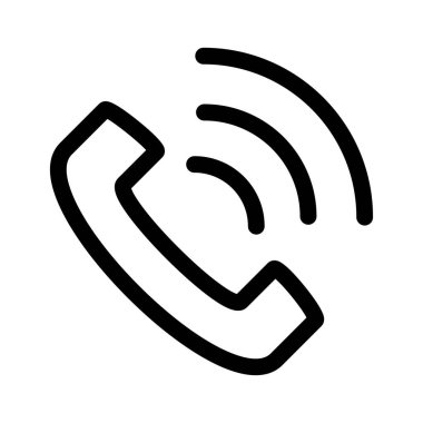 telefon arama simgesi, vektör illüstrasyonu