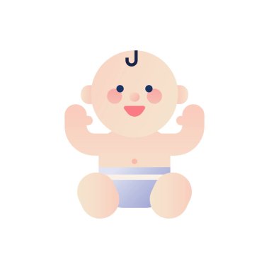 Oyuncak ayı vektör çizimi olan bebek kız.