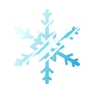 kar Tanesi simgesi vektör çizimi