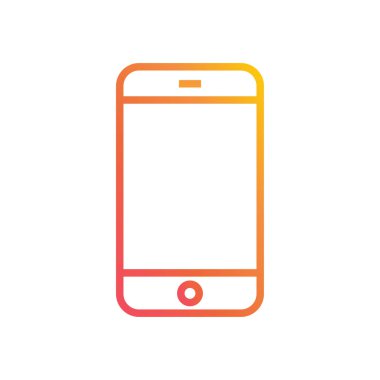 cep telefonu simgesi. vektör illüstrasyonu