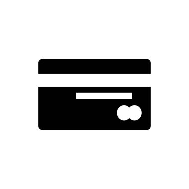 Kredi kartı simgesi, vektör illüstrasyonu