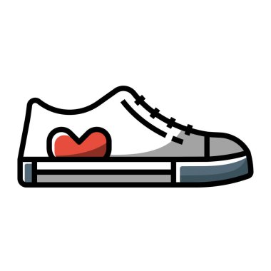 Modern b 'nin vektör illüstrasyonunda ayakkabı yok