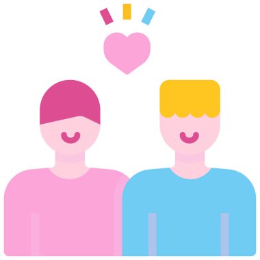 Aşk ağı simgesi. Vektör illüstrasyonu 