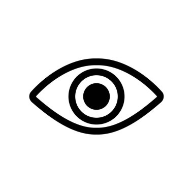 Göz simgesi vektör illüstrasyonu