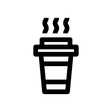 Bardak, simge, vektör illüstrasyonu 