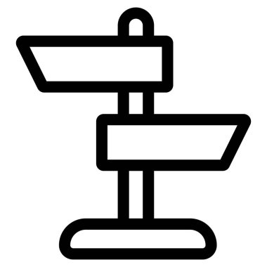 Yol simgesi vektör illüstrasyonu 