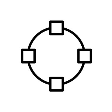 seo modern simgesinin vektör illüstrasyonu