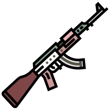 Bir tabancanın vektör illüstrasyonu