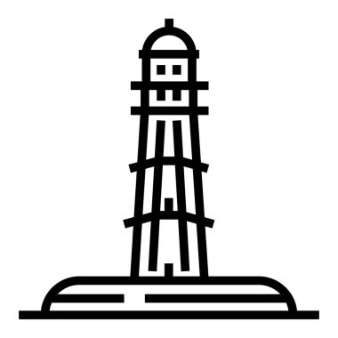 kule simgesi. vektör illüstrasyonu