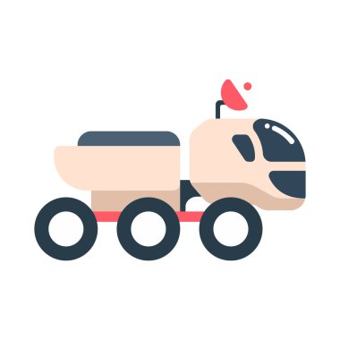 uzay aracı web simgesi, vektör illüstrasyonu   