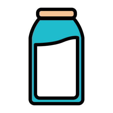 cam şişe renk vektör simgesi