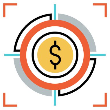 seo modern simgesinin vektör illüstrasyonu