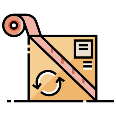 Sevkiyat web simgesi. Vektör illüstrasyonu 