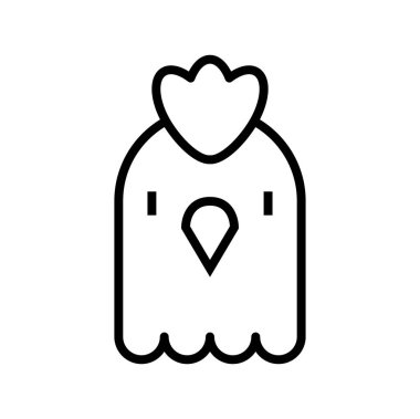 tavuk ağı simgesi, vektör illüstrasyonu 