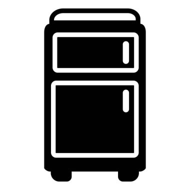 Bir buzdolabının vektör illüstrasyonu