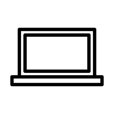 dizüstü bilgisayar simgesi vektör çizimi tasarımı