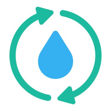 su simgesi, vektör illüstrasyonu 