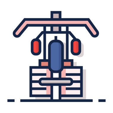 inşaat ve ekipman hattı vektör simgesi.