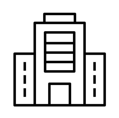 bina simgesi, vektör illüstrasyonu