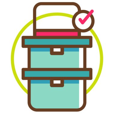 Yeniden kullanılabilir şişe sembolü düz ikon vektör illüstrasyonu