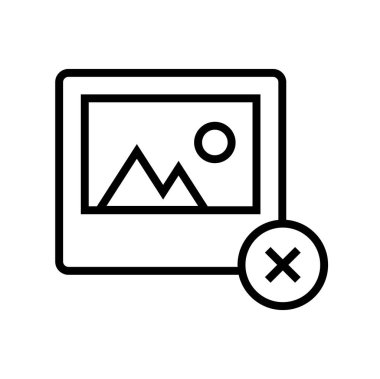 resim ikonu vektör illüstrasyonu 